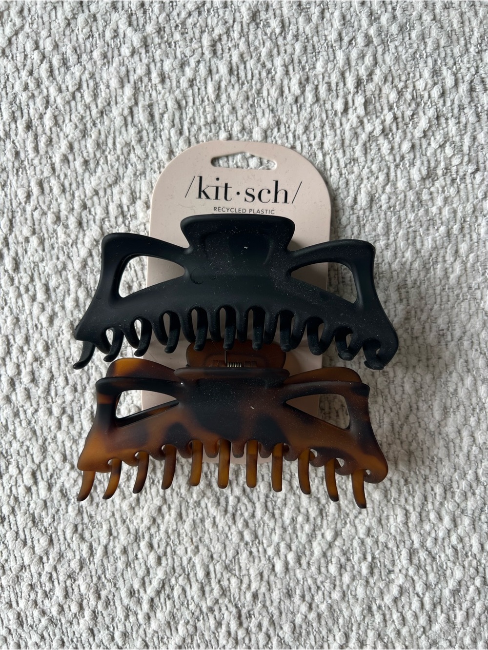 Kitsch Jumbo Claw Clip Set - Black & Tortoiseshell